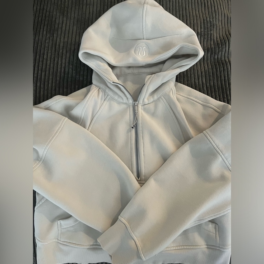 SOLD Lululemon Scuba Oversized Half Zip in Bone XS/S